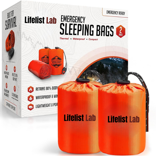 2-Pack Emergency Sleeping Bags