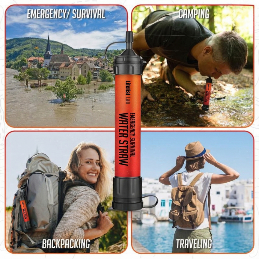 Emergency Survival Water Straws