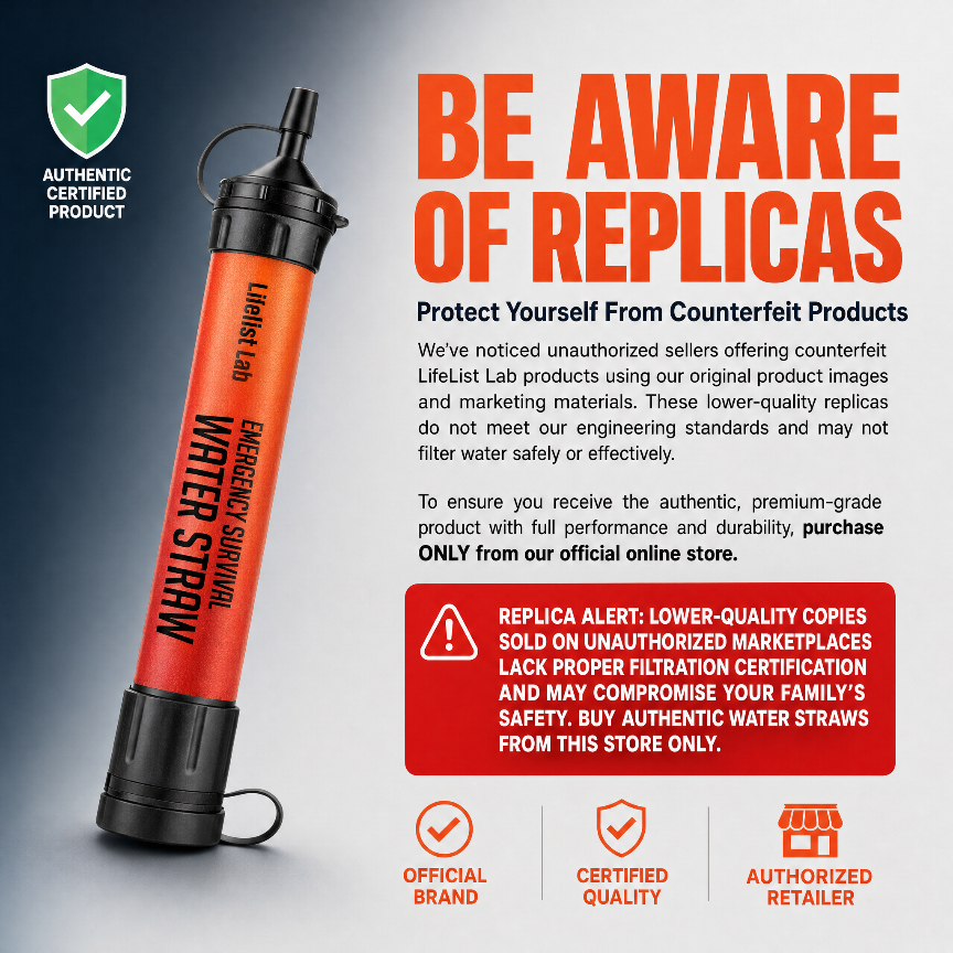 Emergency Survival Water Straws